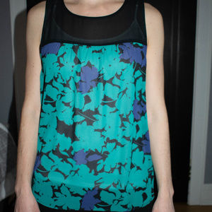 Blue and green lightweight tank